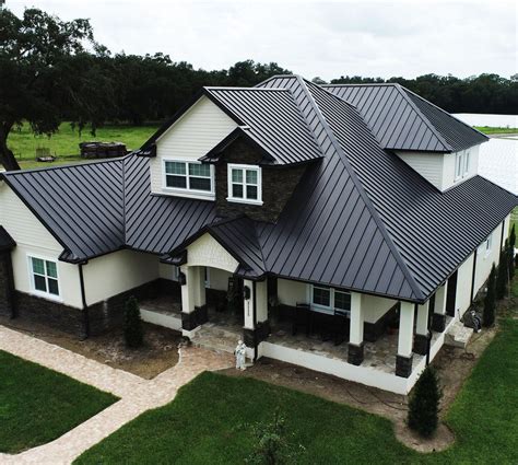 black metal dome house elevation|black metal roof exterior homes.